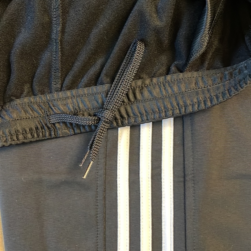 Adidas men’s black, three stripes tri cot pant NWT new perfect men’s large L - Picture 8 of 10